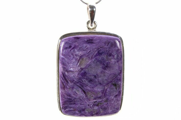 Siberian Charoite Pendant (Necklace) - Sterling Silver #265227